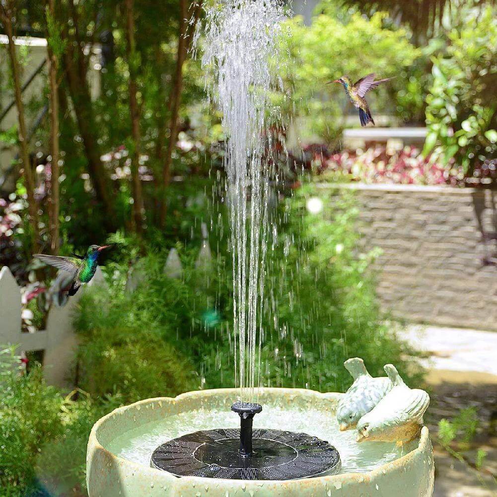 Solar-Powered Water Feature for Serene Gardens