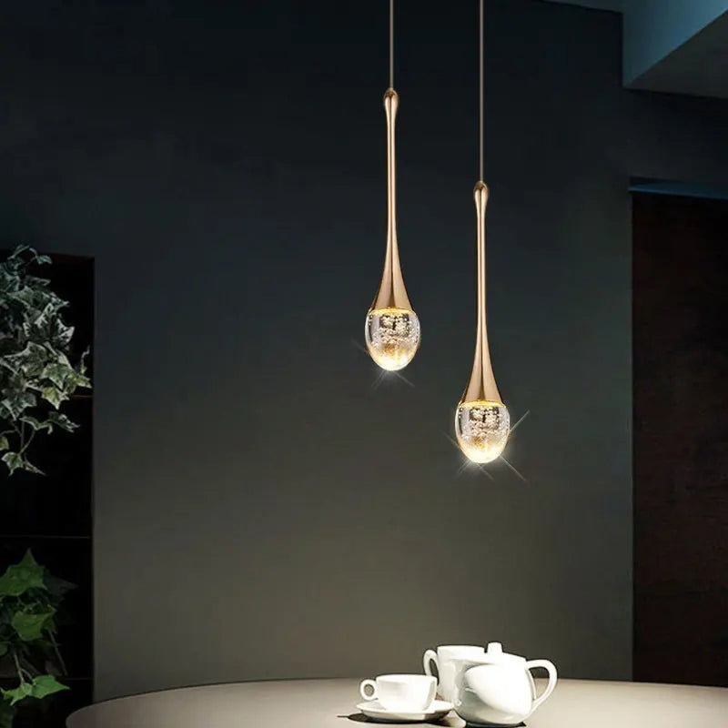 Warm Glow Glass Pendant Light