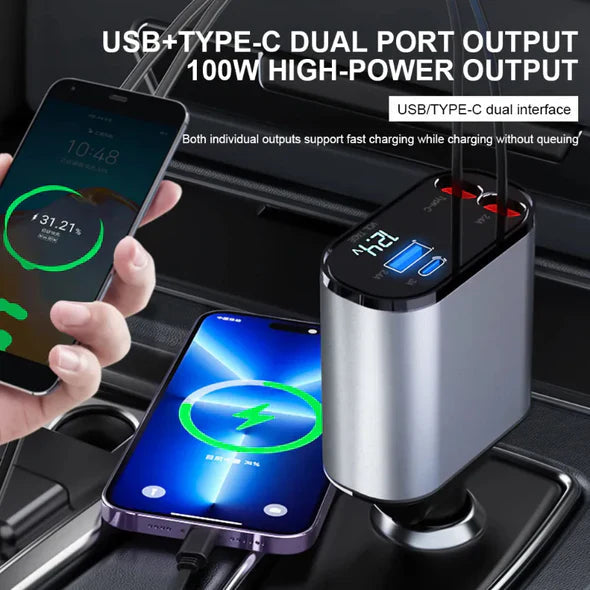 Multi-Functional Retractable Car Charging Station
