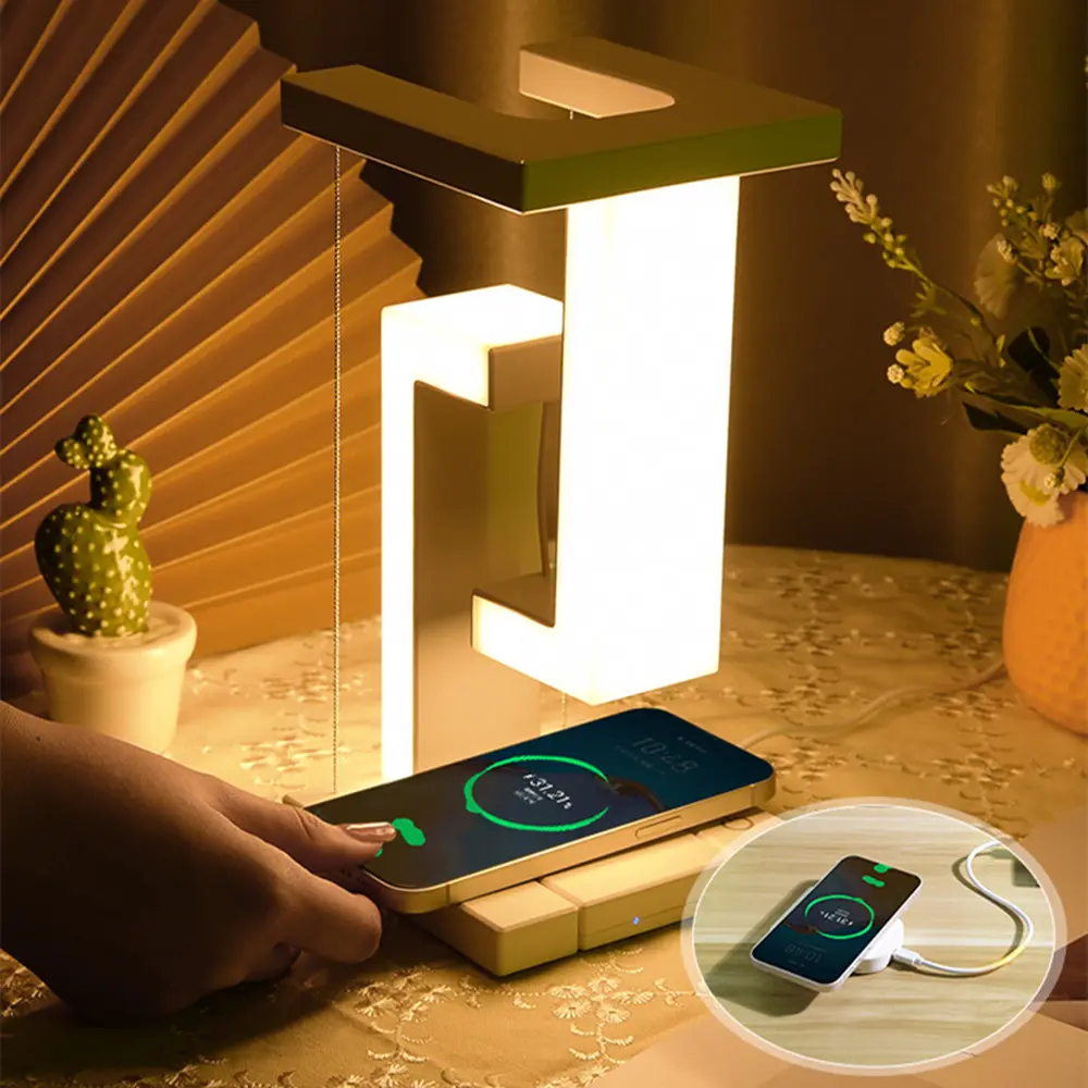 LED Desk Lamp with Wireless Charging Feature