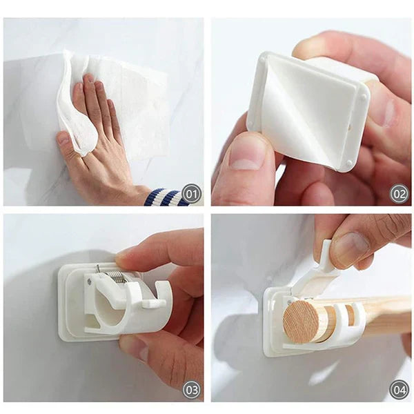 Versatile Wall-Mounted Curtain Holders