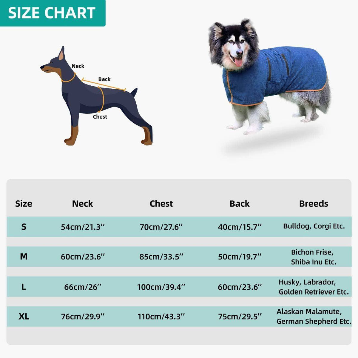 Cozy Absorbent Robe for Dogs