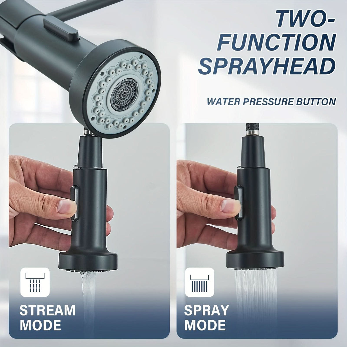 Streamline Kitchen Mixer with Pull-Down Feature for Modern Spaces