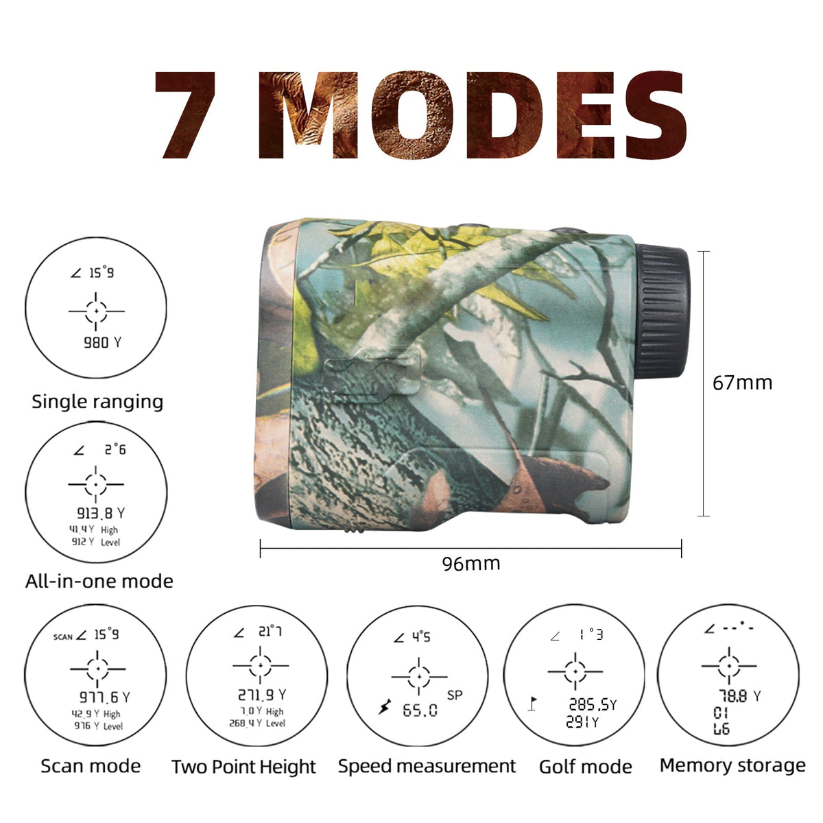 Precision Laser Range Finder for Hunting - 1000 Yards