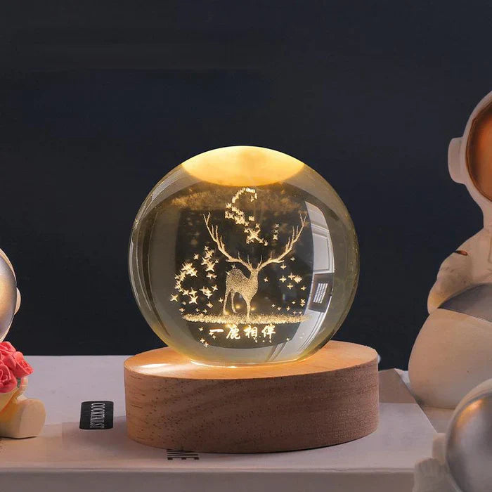 LuminousSphere | Enchanting Celestial Night Light for Home