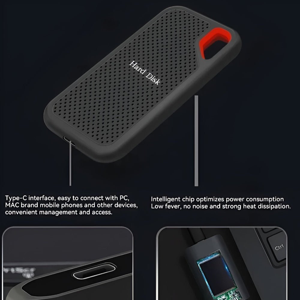 Ultra-Fast 2TB Mobile Storage Drive with USB-C Connectivity