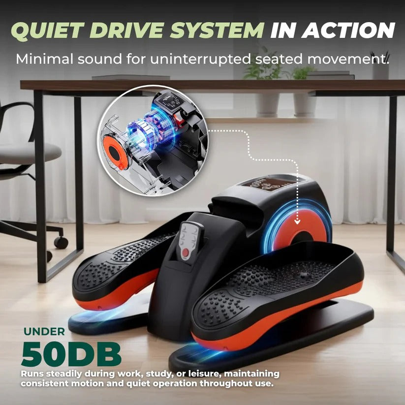 Ergonomic Under-Desk Pedaler with LCD Screen & Wireless Control