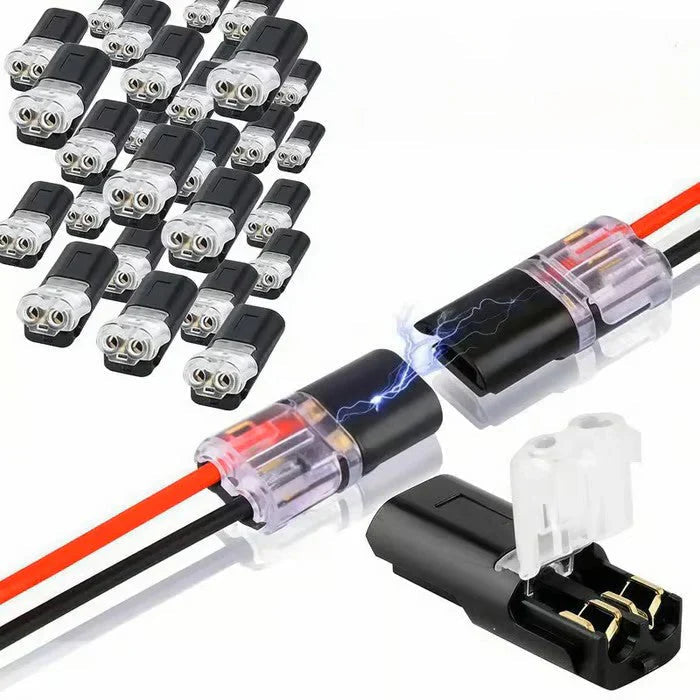 2-Pole Cable Connector No-Strip Insulation-Piercing Pluggable
