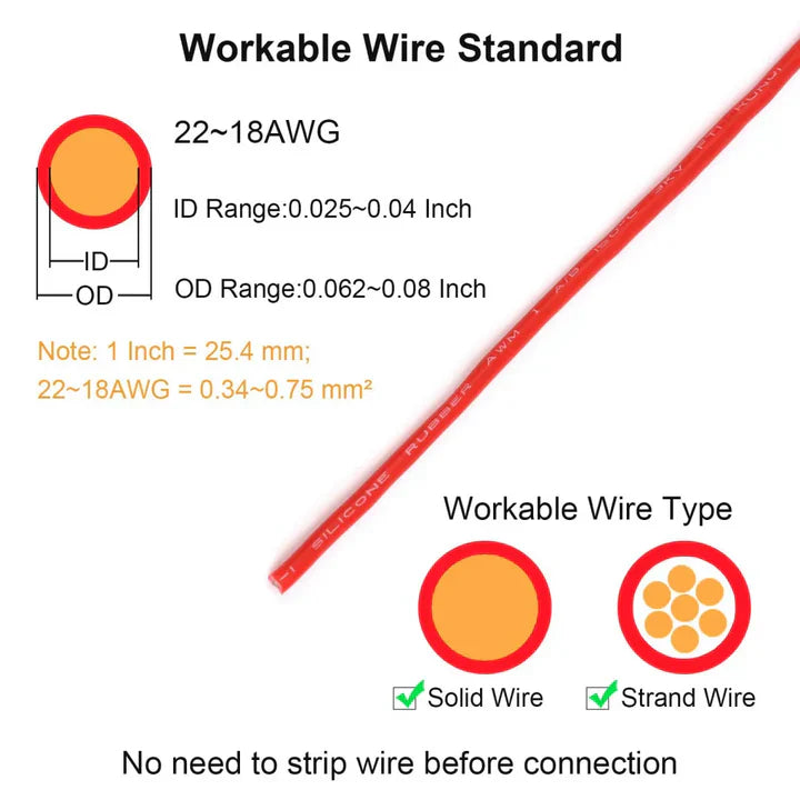 2-Pole Cable Connector No-Strip Insulation-Piercing Pluggable