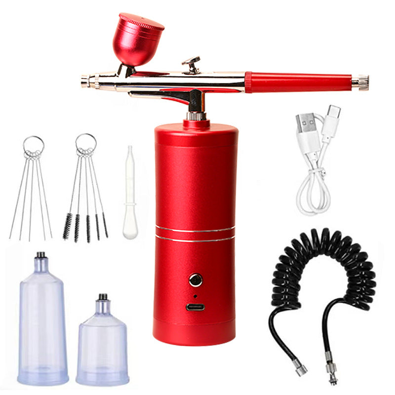 Airbrush Gun Cordless Rechargeable Adjustable Pressure