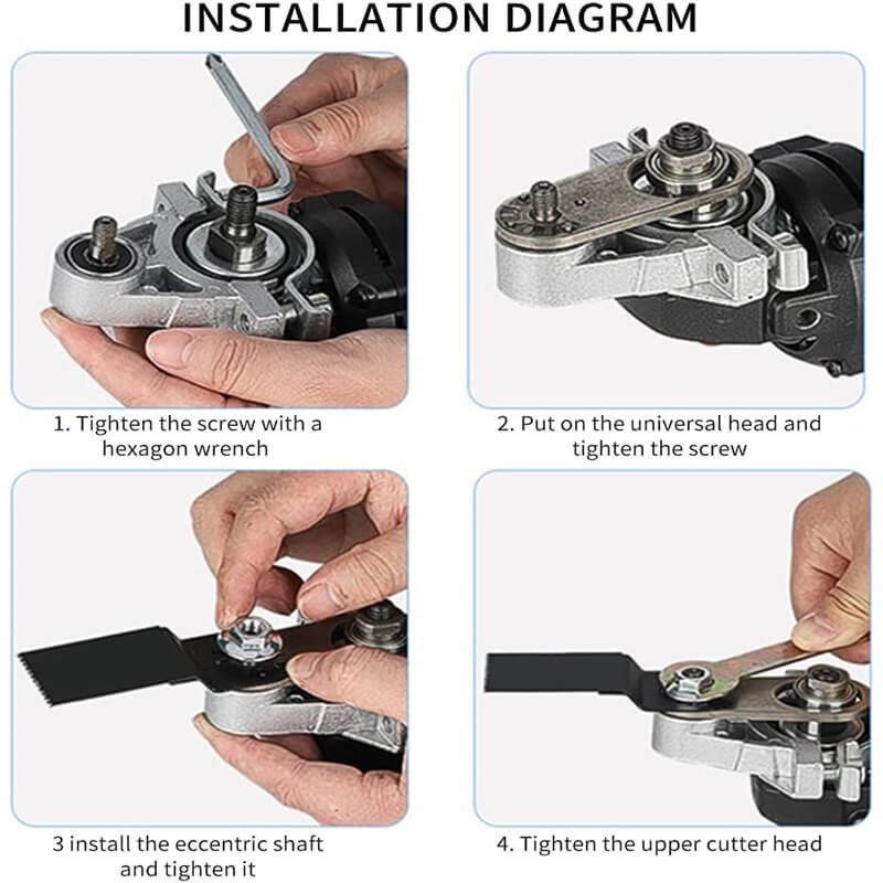 Angle Grinder Adapter M10/M14 Tool-Free Attachment Swap