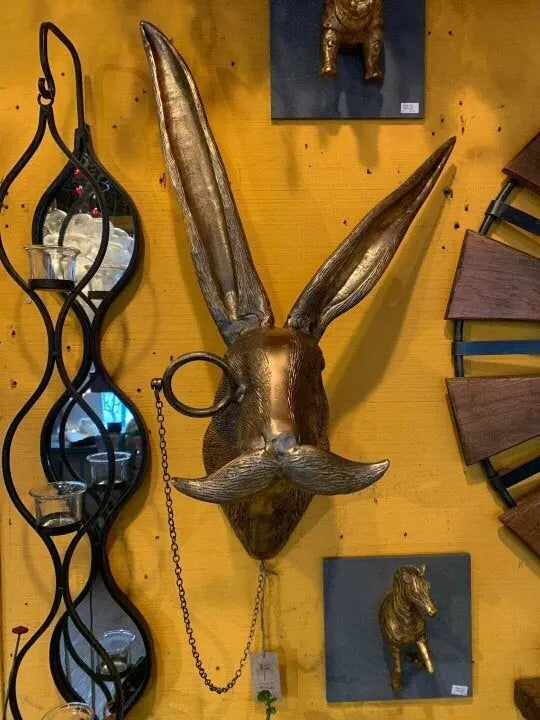 Animal Head Wall Decoration Hand-Painted Resin