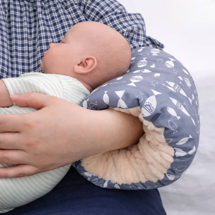 Arm Nursing Pillow Forearm-Slip Hands-Free Sherpa-Lined