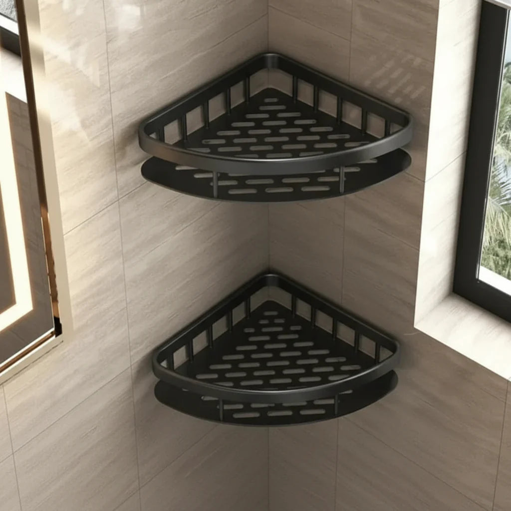 Bathroom Shelf Drill-Free Self-Adhesive Stainless Steel Trim