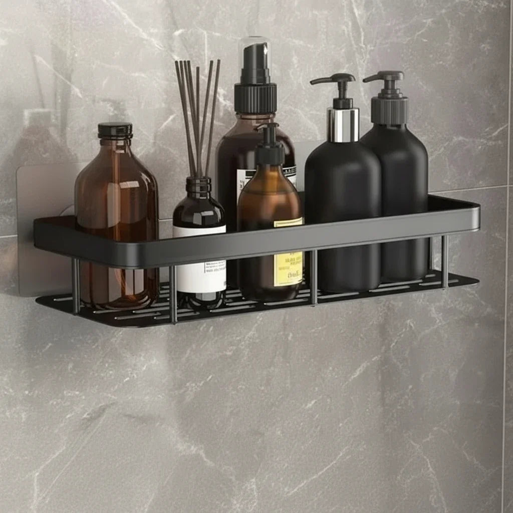 Bathroom Shelf Drill-Free Self-Adhesive Stainless Steel Trim