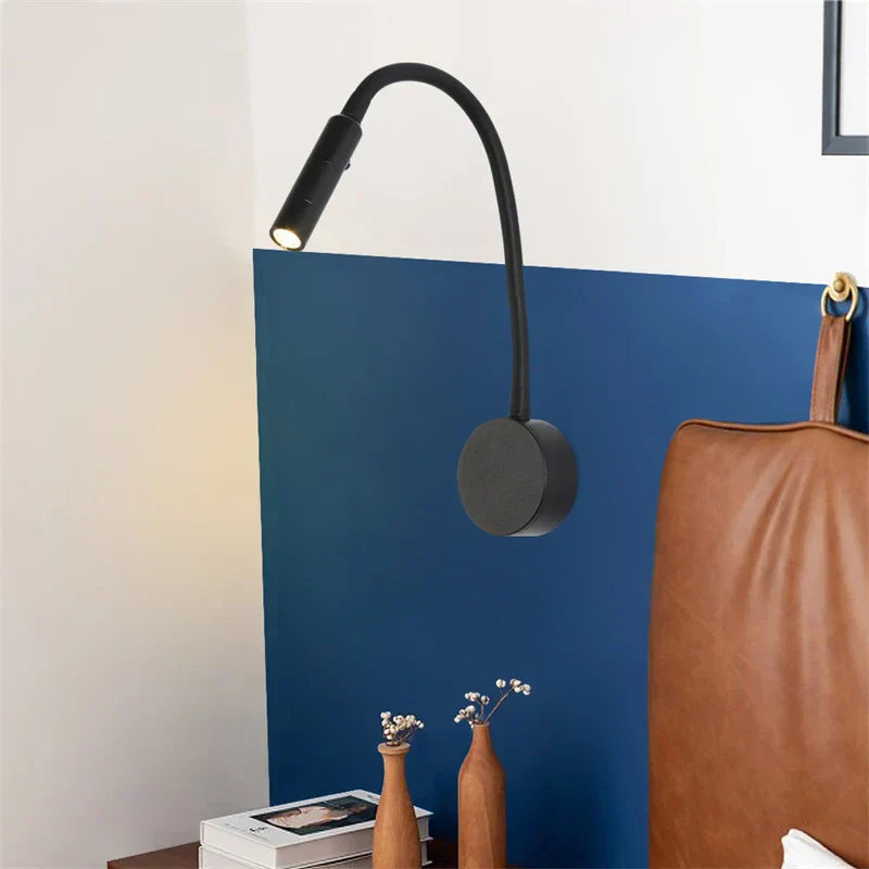 Bedside LED Wall Lamp Flexible Gooseneck Touch Switch 3000/4000/6000K