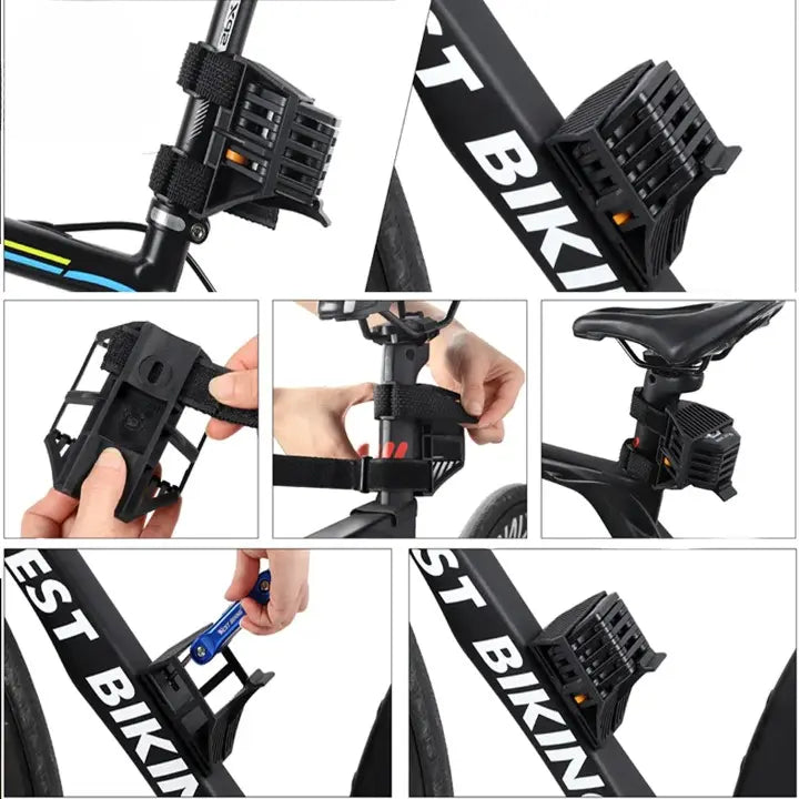 Bike Lock Foldable Hardened Steel Drill-Resistant