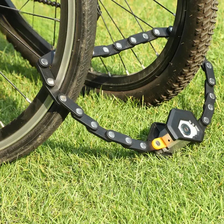Bike Lock Foldable Hardened Steel Drill-Resistant