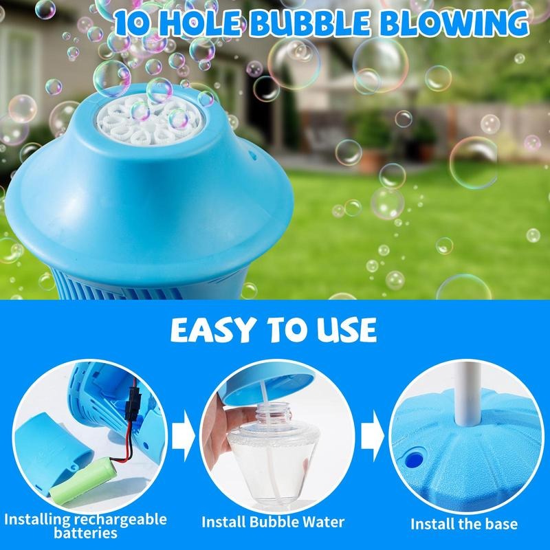 Bubble Machine Continuous Bubbles Rechargeable & Portable