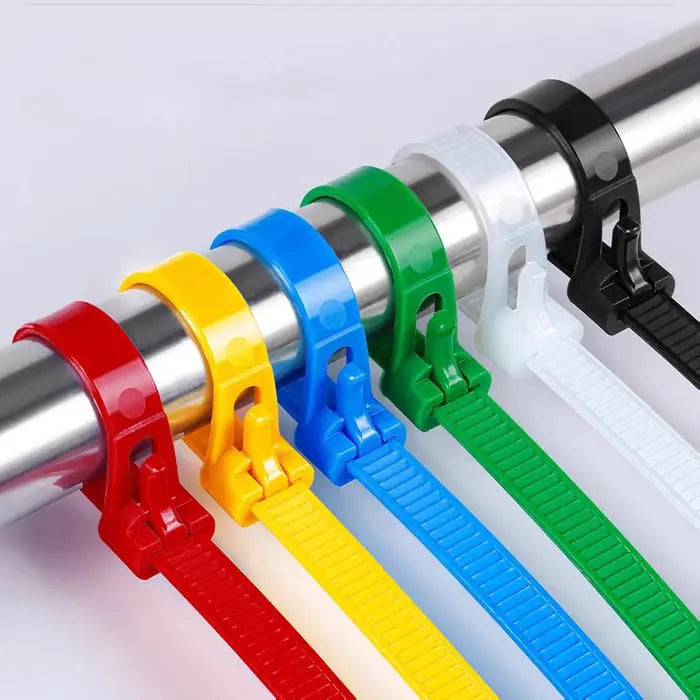 Cable Ties Reusable Self-Locking Nylon 100-Pack