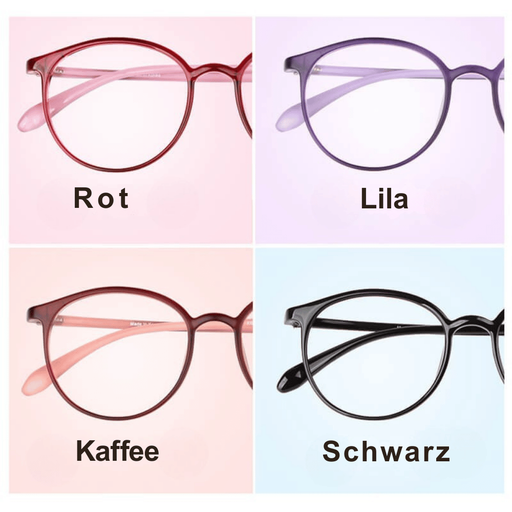 Computer Glasses Round Frame Blue Light Filter Lightweight