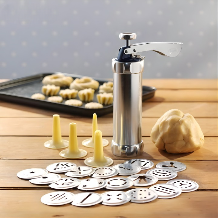 Cookie Press 20 Pattern Templates Adjustable Dial