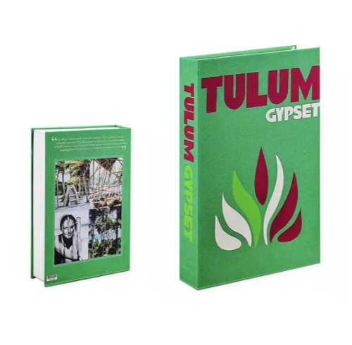 Decorative Book Travel-Themed Elegant Coffee Table Size