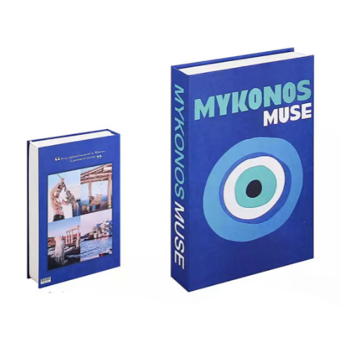 Decorative Book Travel-Themed Elegant Coffee Table Size