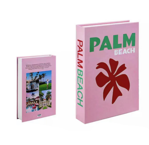 Decorative Book Travel-Themed Elegant Coffee Table Size