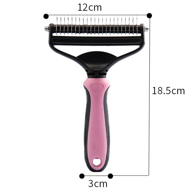 Dematting Brush Double-Sided Skin-Friendly Rounded Pins