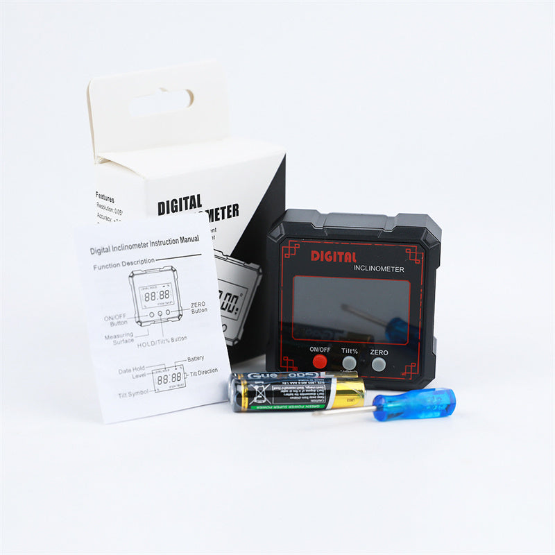Digital Angle Gauge Magnetic Base Hands-Free 0.2° Accuracy