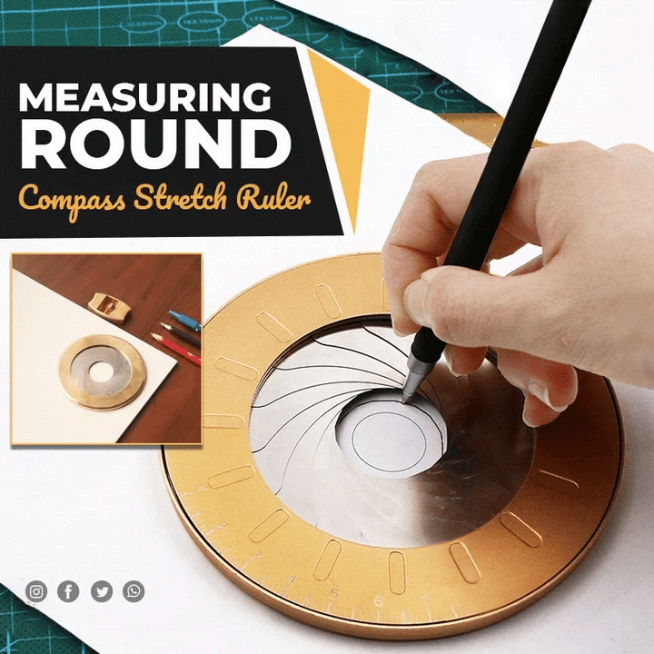 Drafting Compass Stepless Adjustment Stainless Steel 12.5 cm
