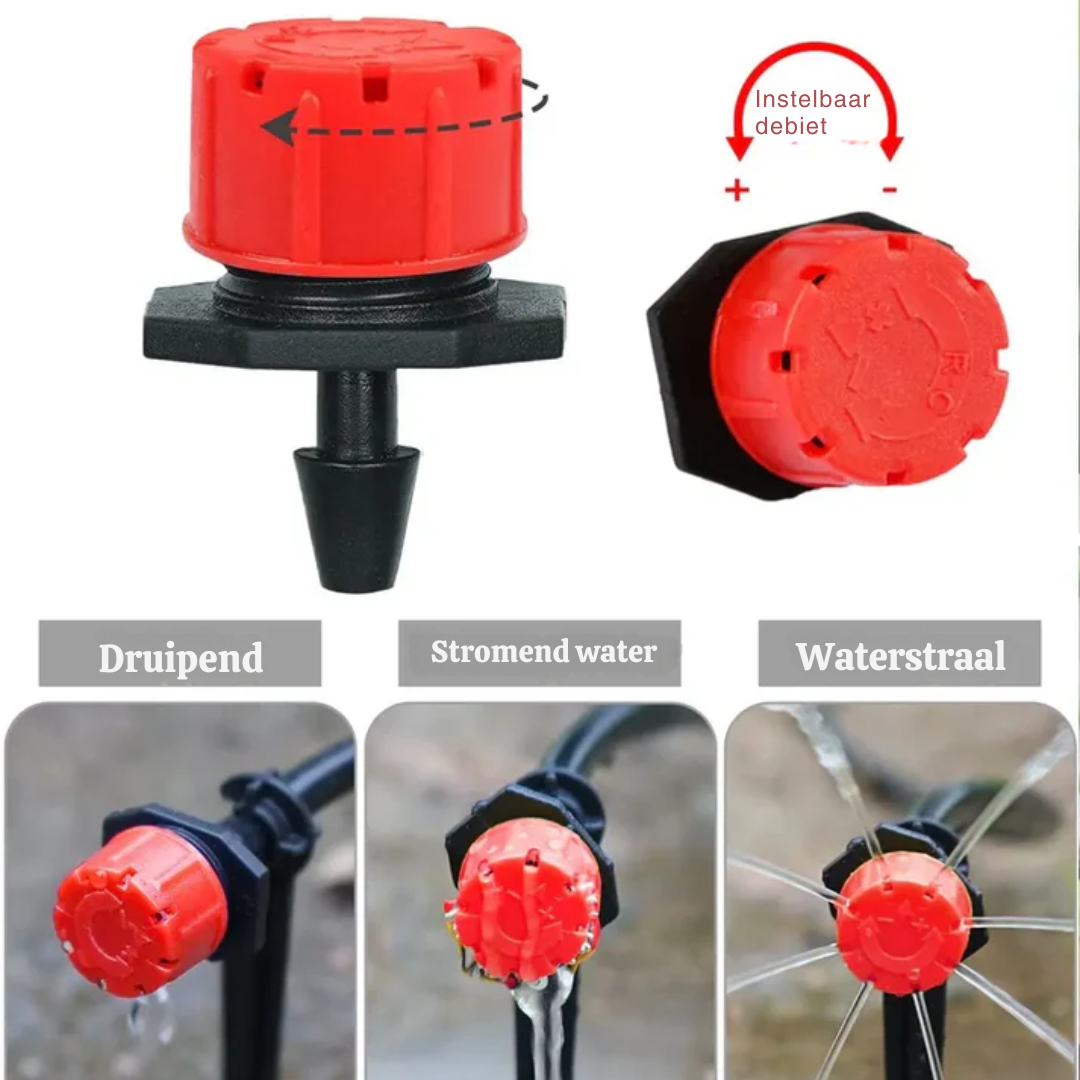 Drip Emitters 360 Degree Adjustable Tool-Free Installation