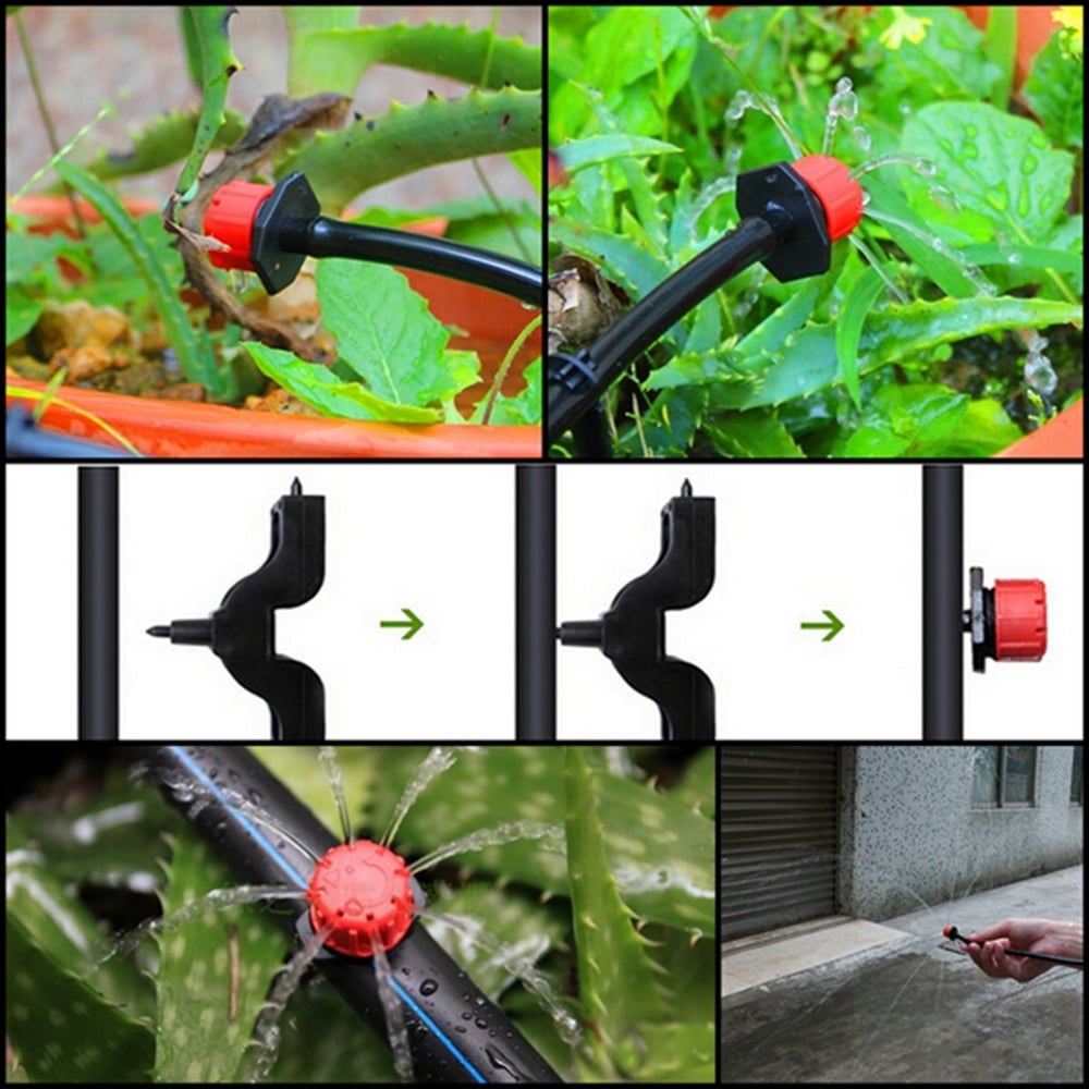 Drip Emitters 360 Degree Adjustable Tool-Free Installation