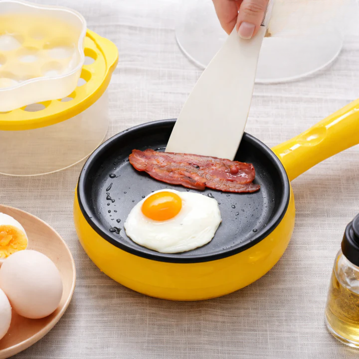 Electric Mini Pan Non-Stick Fast Heating & Automatic Shut-Off