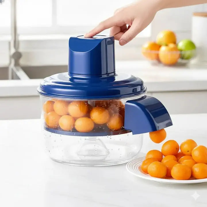 Electric Peeler One-Button 5 Stainless Steel Blades & Washable Parts