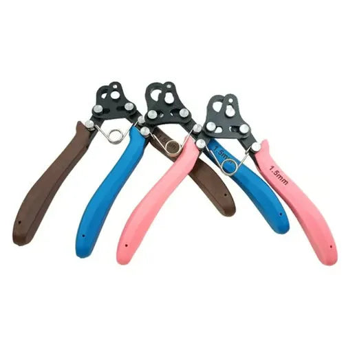 Eyelet Pliers Multi-Hole Head Carbon Steel Spring-Return Handles