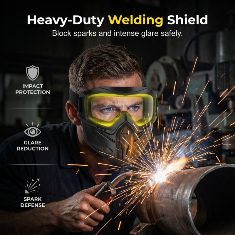 Face Shield Polycarbonate Ventilated Detachable Goggles