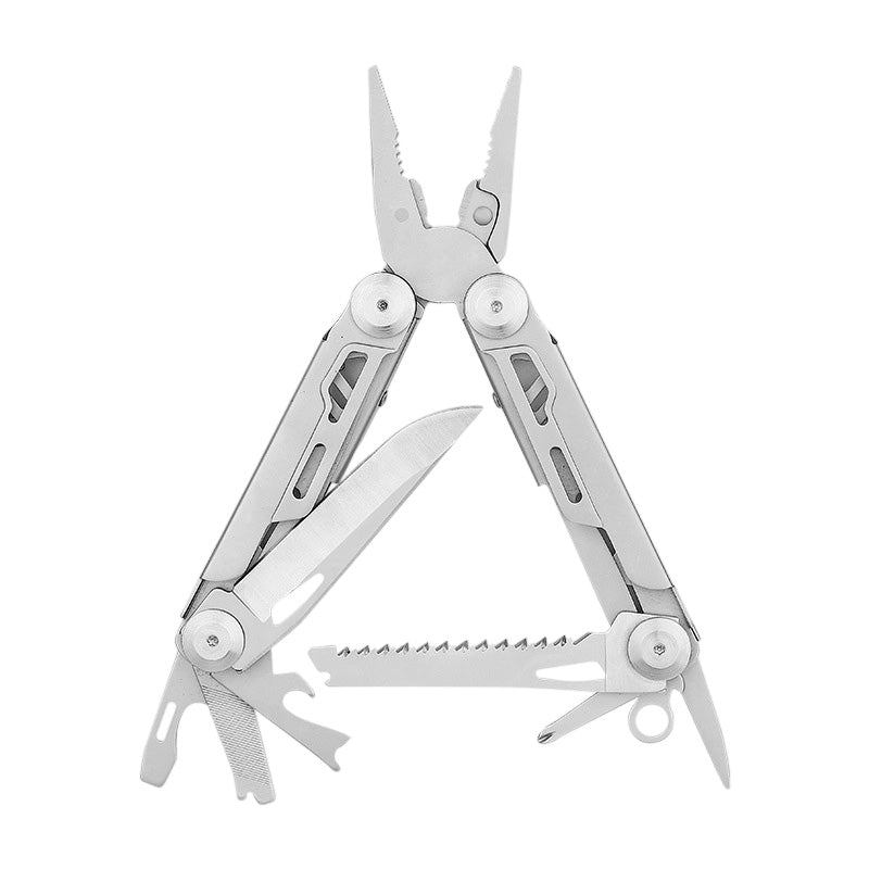 Folding Multitool 12-in-1 Stainless Steel Lockable Ergonomic Handle