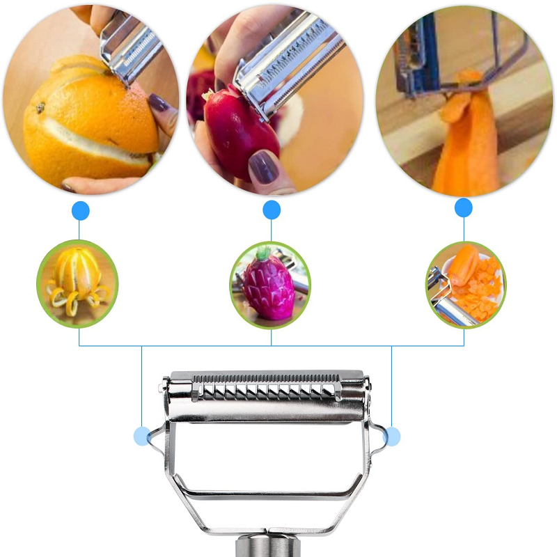 French Fry Cutter Stainless Steel Interchangeable Grids