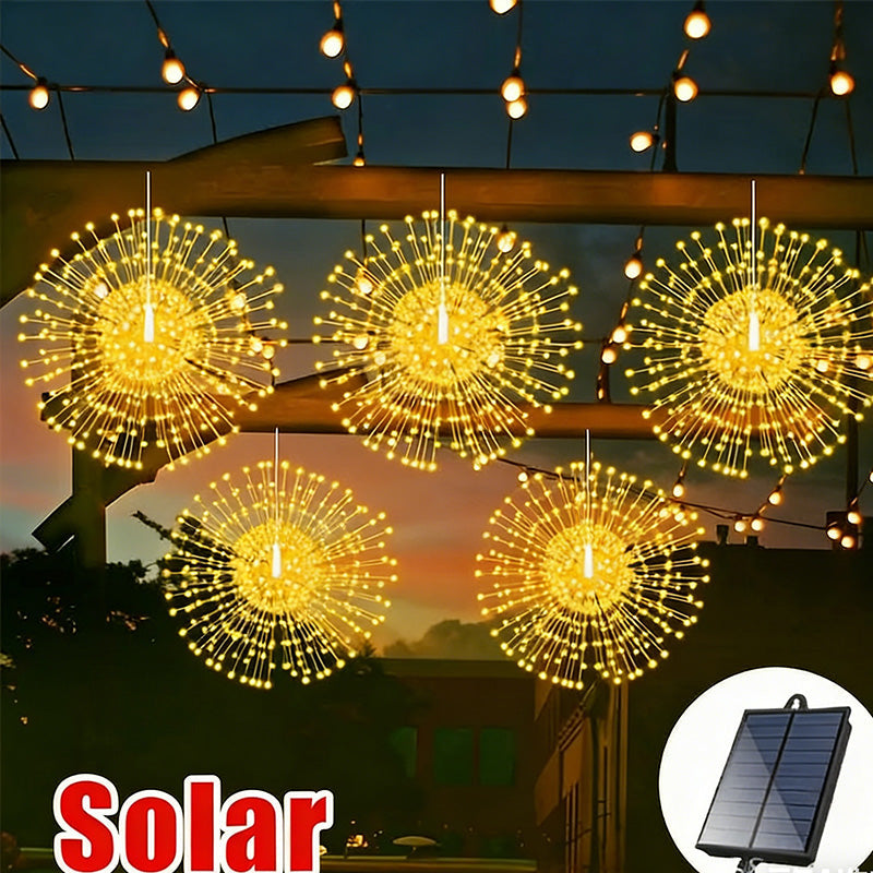 Garden Lights Solar Firework LED Weatherproof