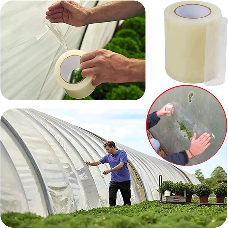 Greenhouse Repair Tape Transparent Weatherproof Strong Adhesion
