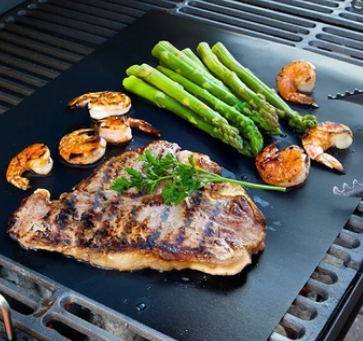 Grill Mat Non-Stick Heat-Resistant & Dishwasher-Safe 2-Pack