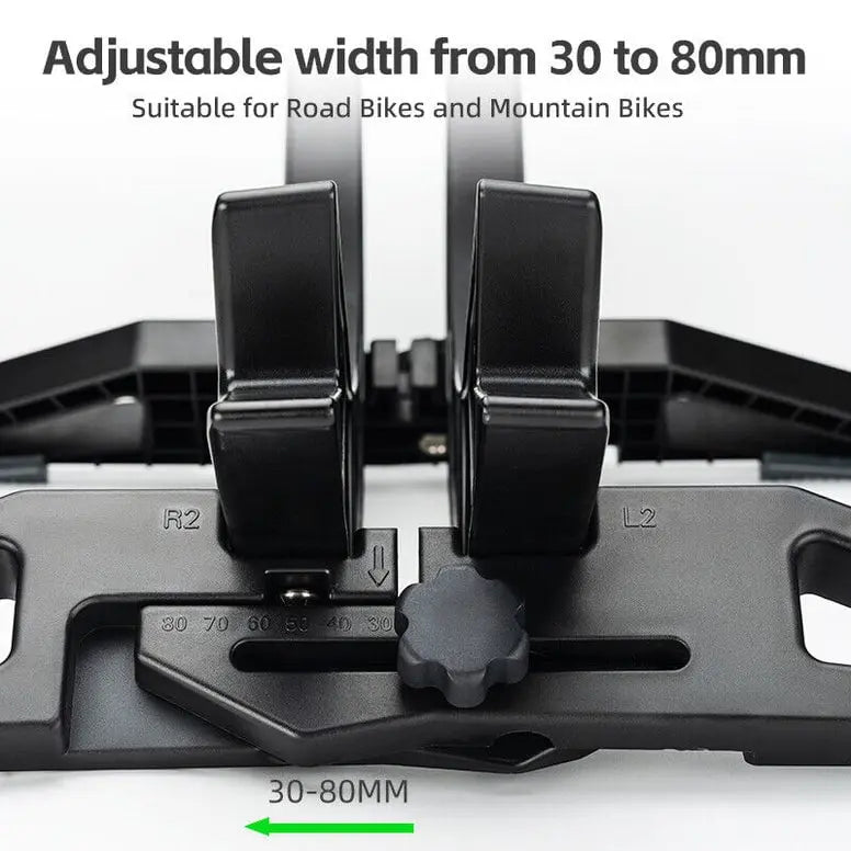 Indoor Bike Stand Adjustable Width No-Lift Parking Non-Slip Feet