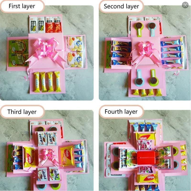 Memory Box Layered Customizable Eco-Friendly