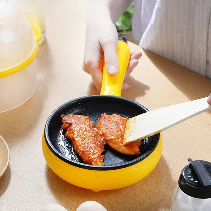 Mini Electric Frying Pan Compact Fast-Heat Non-Stick