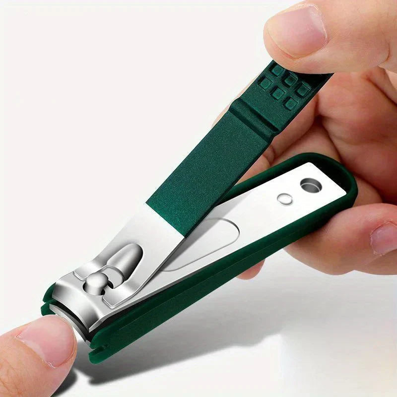 Nail Clipper Set Anti-Splash Stainless Steel Non-Slip Four-Piece
