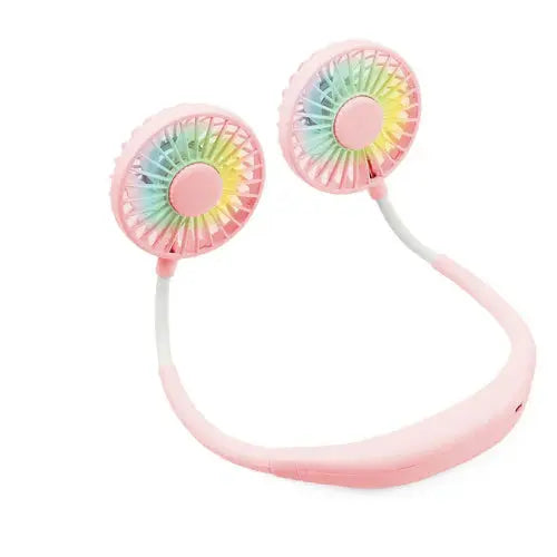 Neck Fan Hands-Free Quiet Dual Fans USB Rechargeable