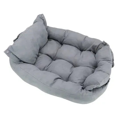 Pet Bed 3-in-1 Convertible 100% Cotton Machine Washable