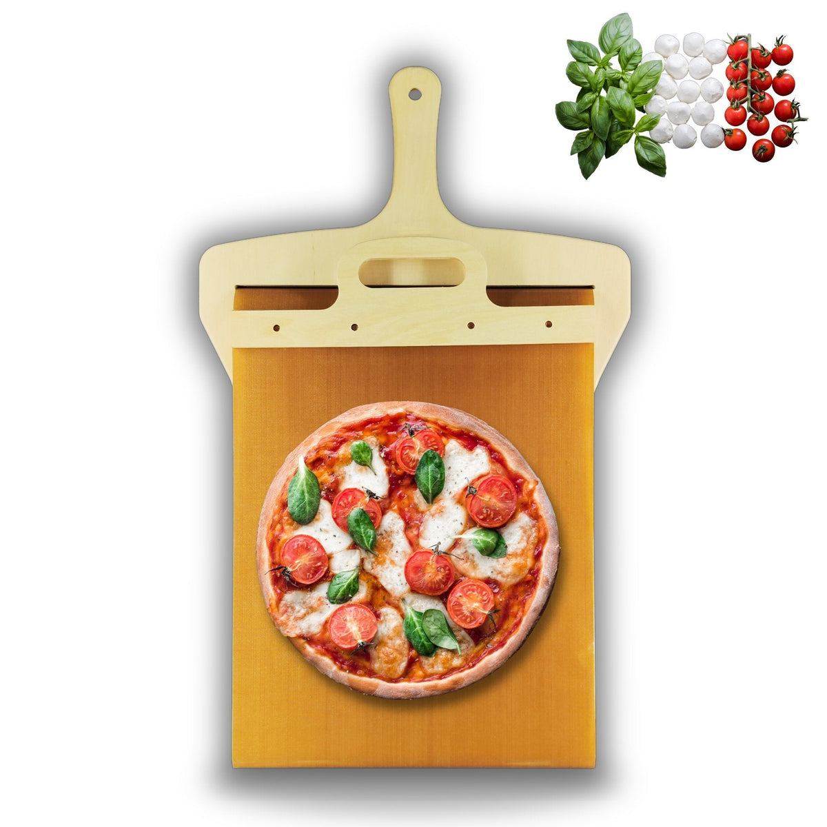 Pizza Peel Sliding Mechanism Food-Safe & Dishwasher-Safe